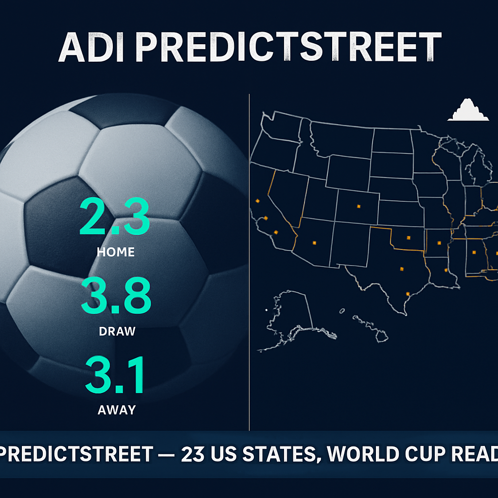ADI Predictstreet Launches World Cup Prediction Market Across 23 US States, Demonstrating Gibraltar-Licensed Multi-Jurisdiction Strategy