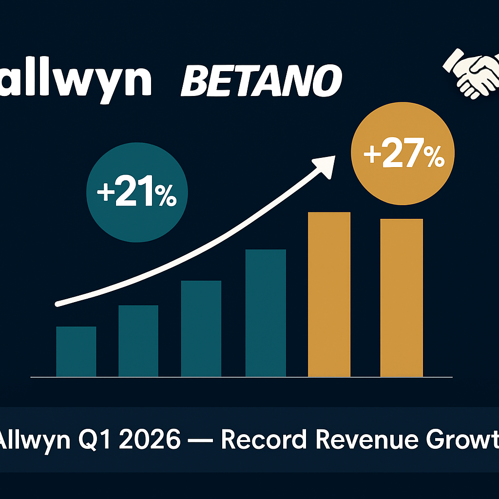 Allwyn Posts 21% Q1 Revenue Growth as PrizePicks Acquisition Accelerates North American Footprint and Betano Delivers 27% Surge