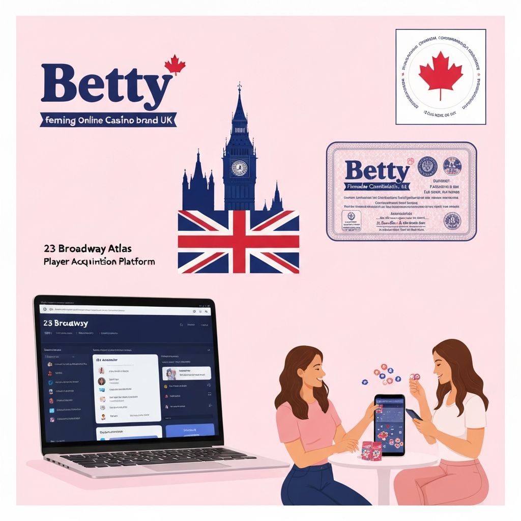 Betty Secures UKGC Licence and Targets June UK Launch — Ontario's Female-Focused iCasino Brand Becomes One of the First Canadian Operators to Enter Britain