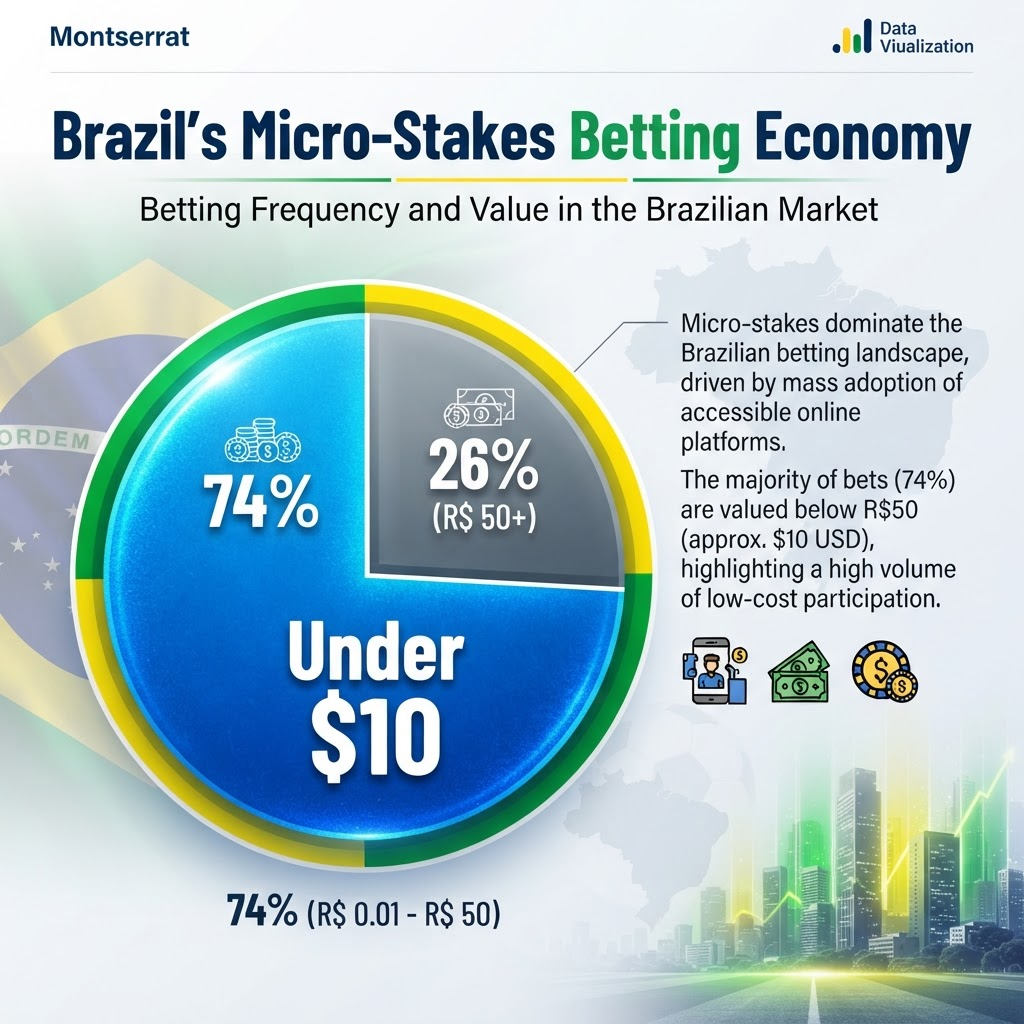 Brazil Betting Volumes Skew Micro: Small Stakes Drive 74% of Q2 2026 Transactions