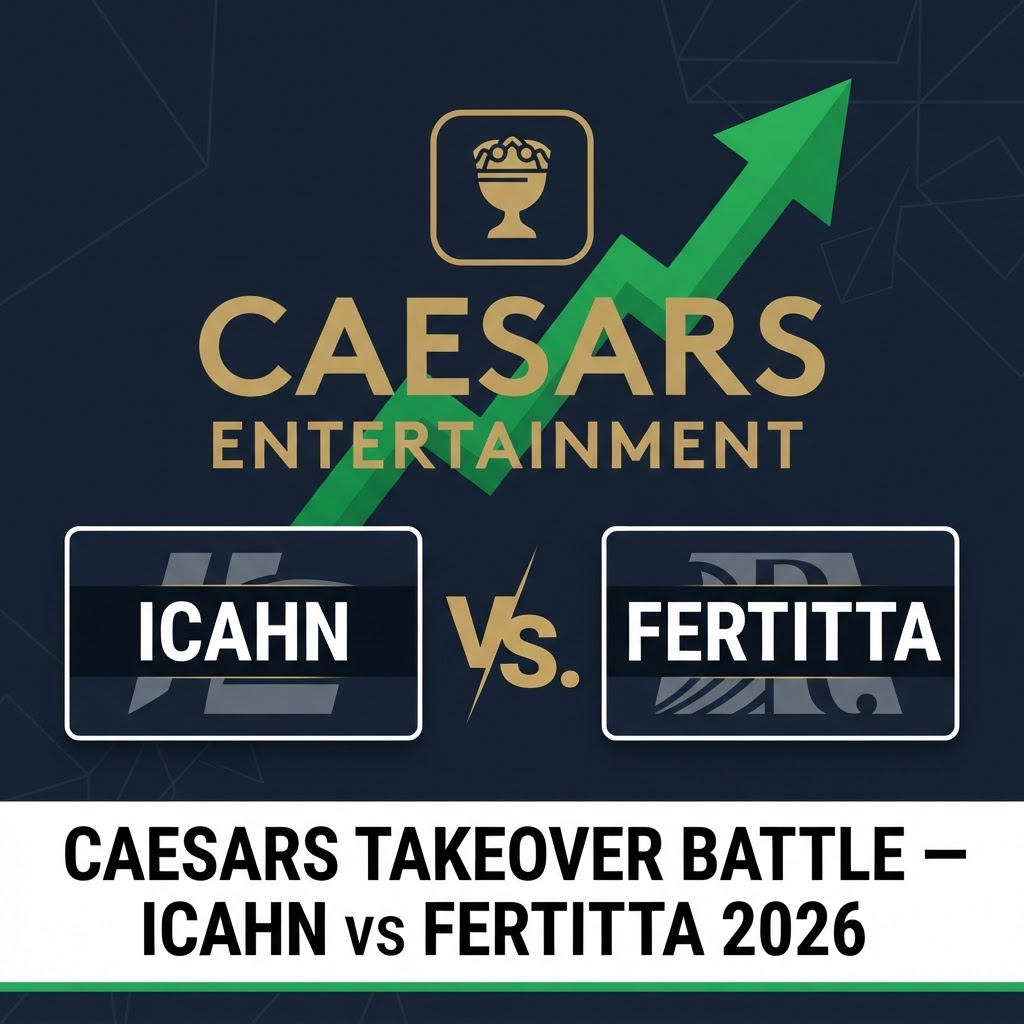 Caesars Stock Surges as Icahn Prepares Takeover Bid Against Fertitta 2026