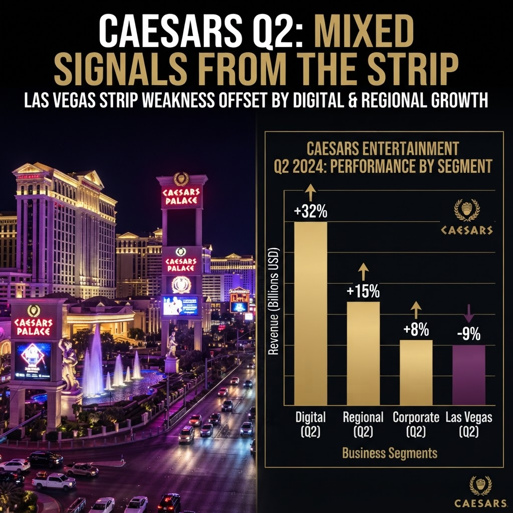 Caesars Q2 2026: Las Vegas Weakness Clouds Otherwise Strong Fertitta Acquisition Results