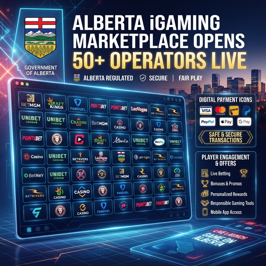 Canada's iGaming Expansion: Alberta Market Now Live with 50+ Operators