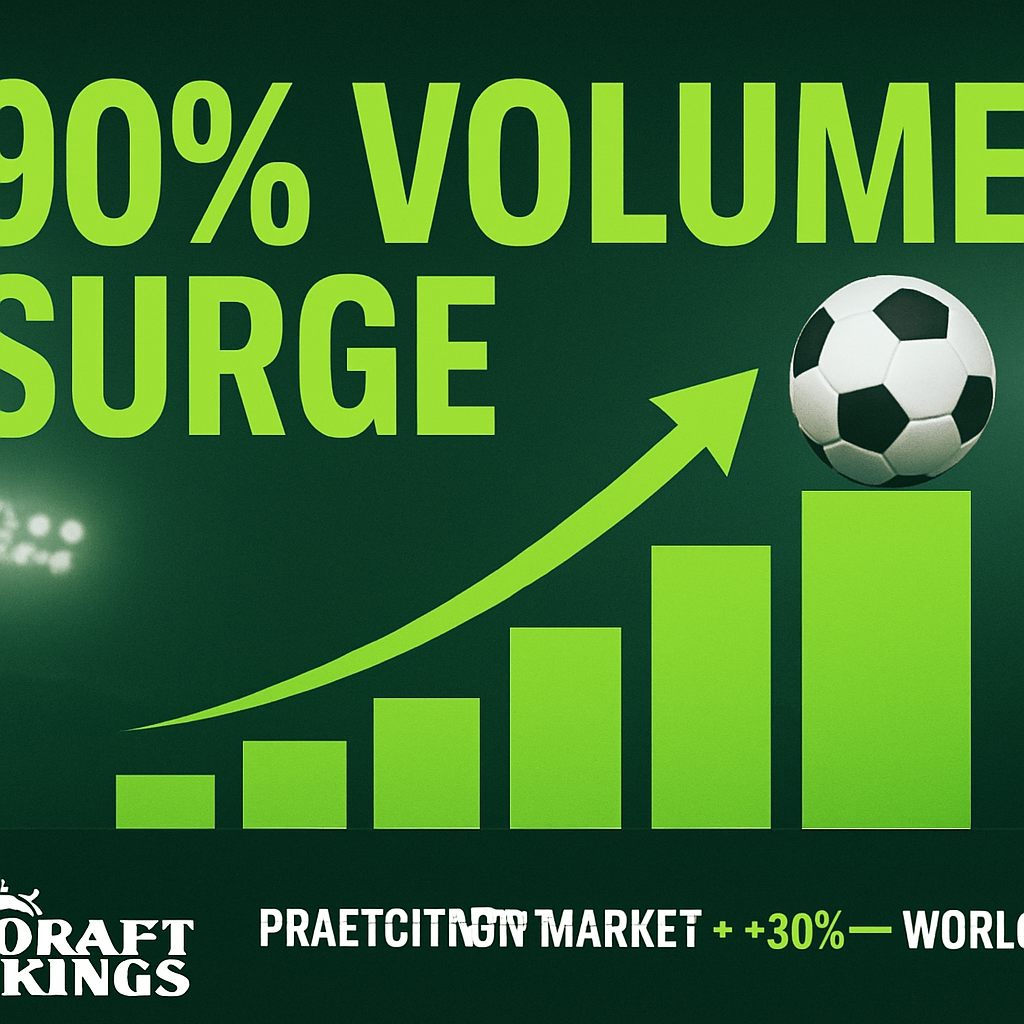 DraftKings Prediction Market Surges 90% on World Cup Volume in 2026