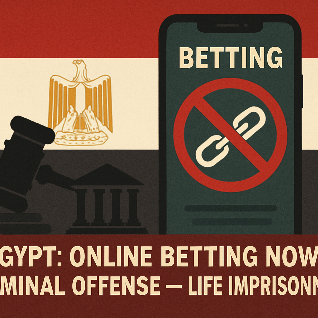 Egypt Parliament Criminalizes Online Betting With Life Imprisonment Penalties in 2026