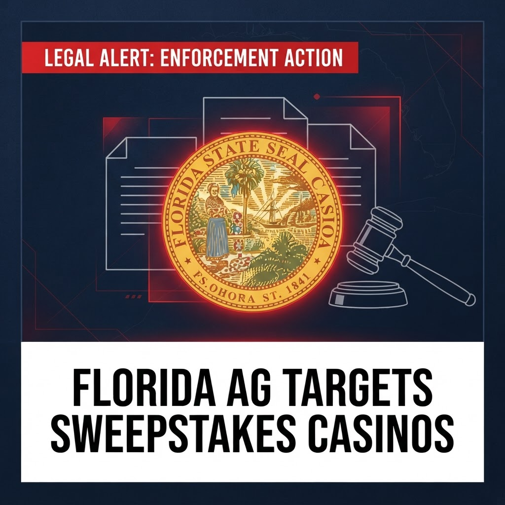 Florida AG Targets VGW, Stake in Major Sweepstakes Casino Enforcement Action 2026