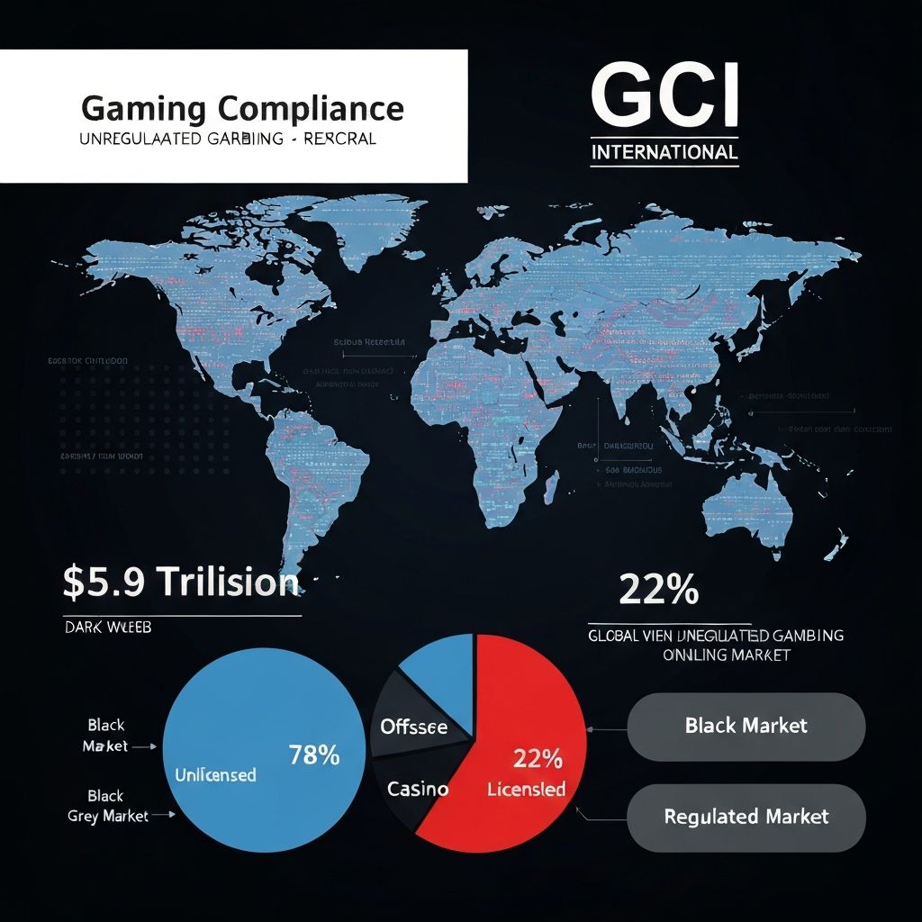 GCI Report: Unregulated Online Gambling Reached $5.9 Trillion in 2025 Wagers — 78% of Global iGaming Market Operating Without a Licence