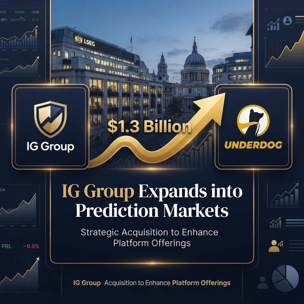 IG Group Acquires Underdog for Up to $1.3 Billion as Prediction Markets Consolidate
