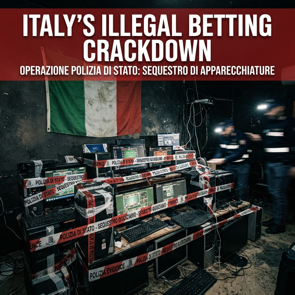 Italy Cracks Down on Illegal Betting Centres with €20,000+ Fines