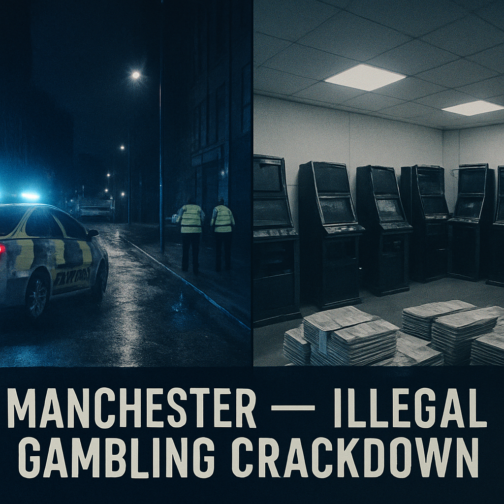 Manchester Illegal Gambling Raid Results in Two Arrests as Joint Police and UKGC Operation Seizes Cash and Equipment