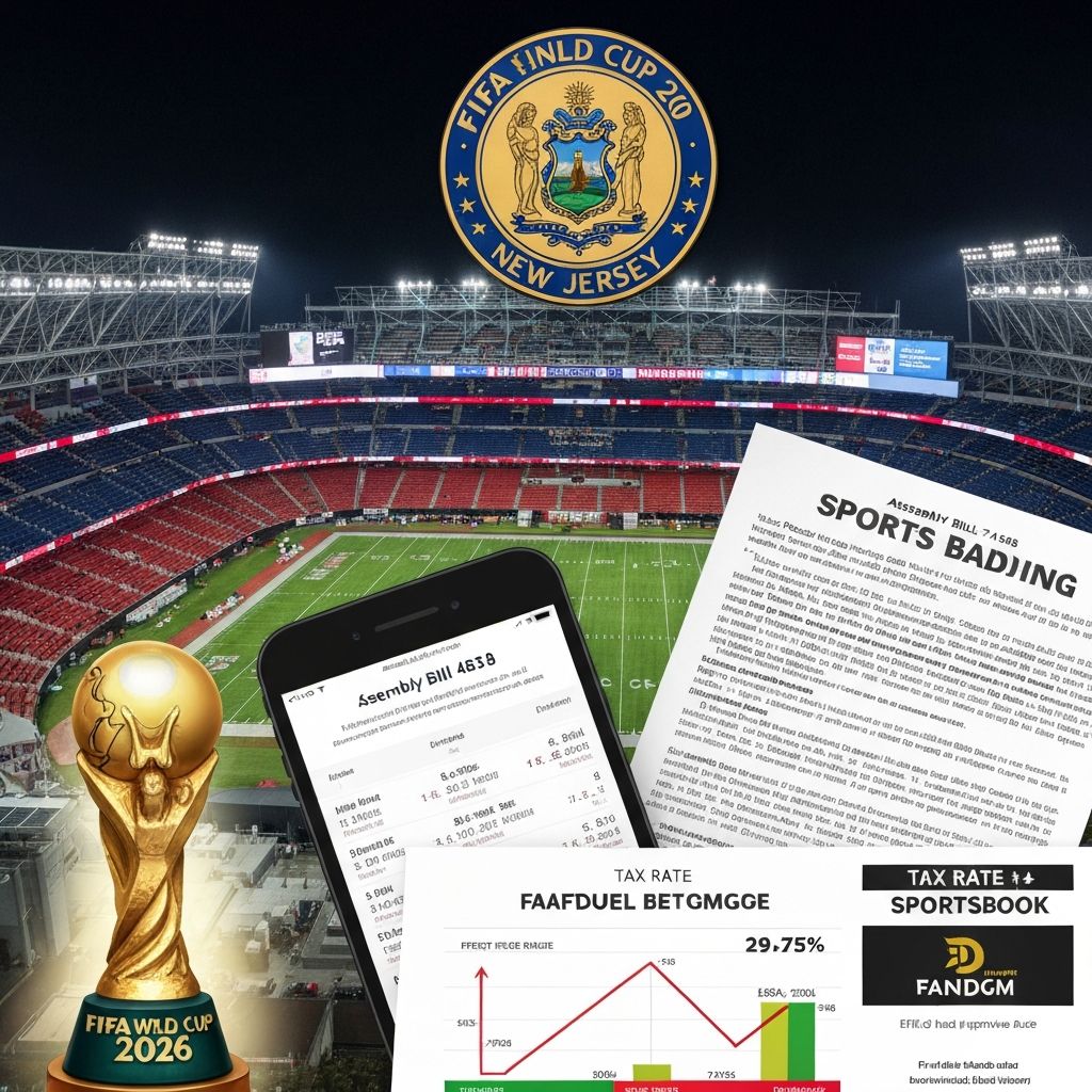 New Jersey Proposes 10% Sports Betting Surcharge on All World Cup Wagers — First US State to Target a Single Tournament with an Additional Gambling Tax