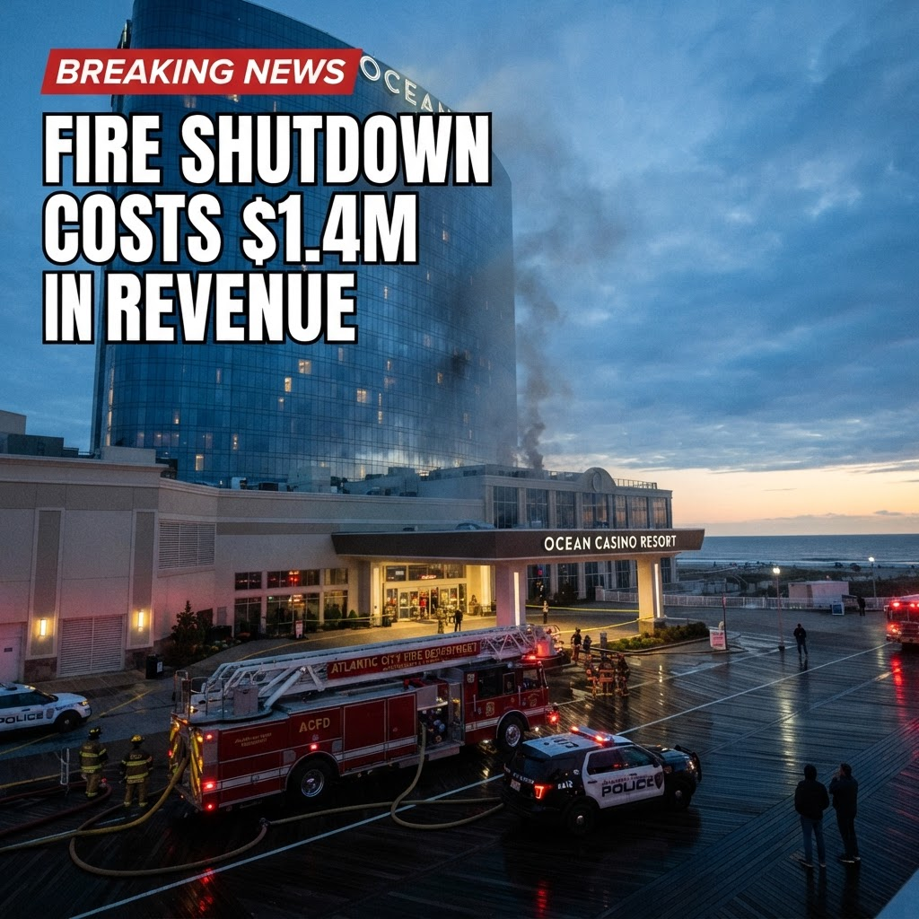 Ocean Casino Resort Fire Costs Atlantic City Property $1.4 Million in Lost Gaming Revenue
