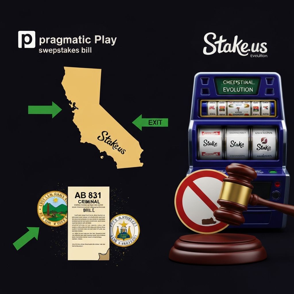 Pragmatic Play Exits All US Sweepstakes Casinos as Evolution Pulls Games from Stake.us — California AB 831 Triggers Supply Chain Collapse in Unregulated Sector