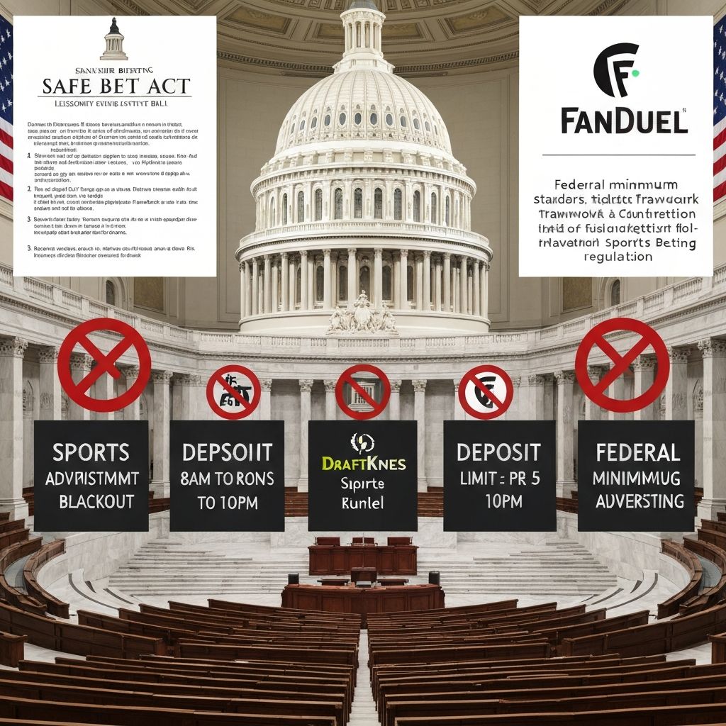 SAFE Bet Act Gains Senate Momentum: Federal Minimum Standards for Sports Betting Would Cover Advertising, Deposit Caps, AI Marketing, and Prop Bet Restrictions
