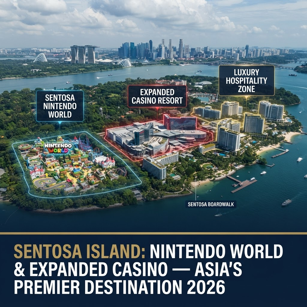 Singapore's Sentosa Island Gets Major Makeover: Nintendo World & Expanded Casino 2026