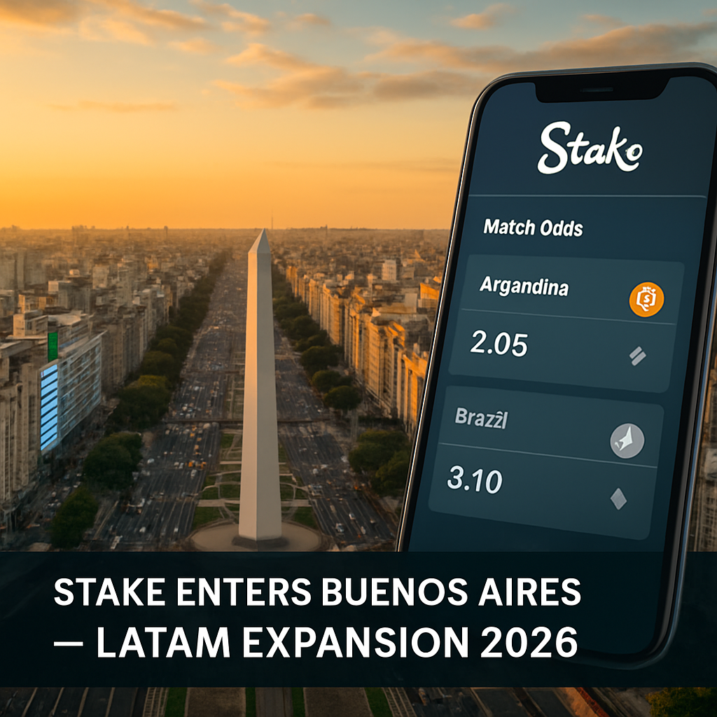 Stake Secures Buenos Aires Licence as Cryptocurrency Operator Accelerates Latin American Expansion Ahead of Major Sporting Events
