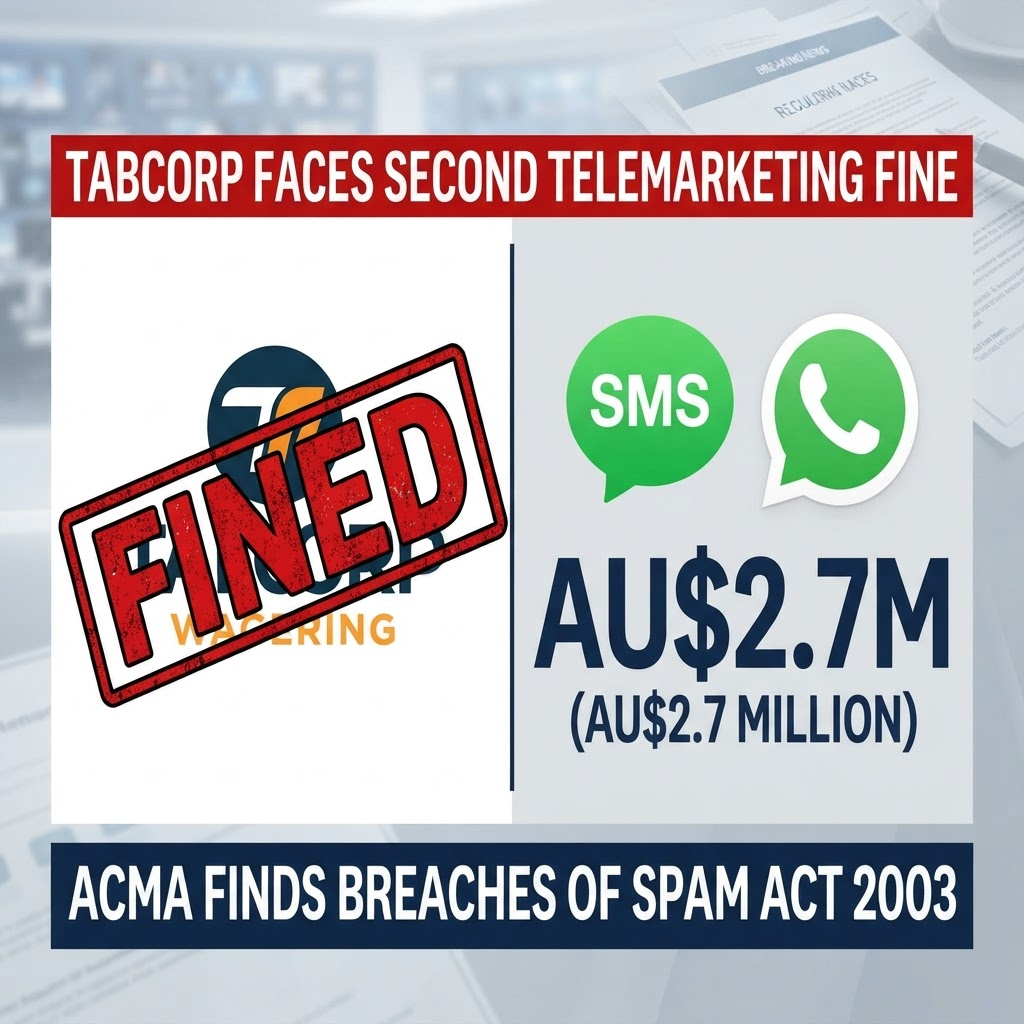 Tabcorp Fined AU$2.7M for Telemarketing Violations in 2026