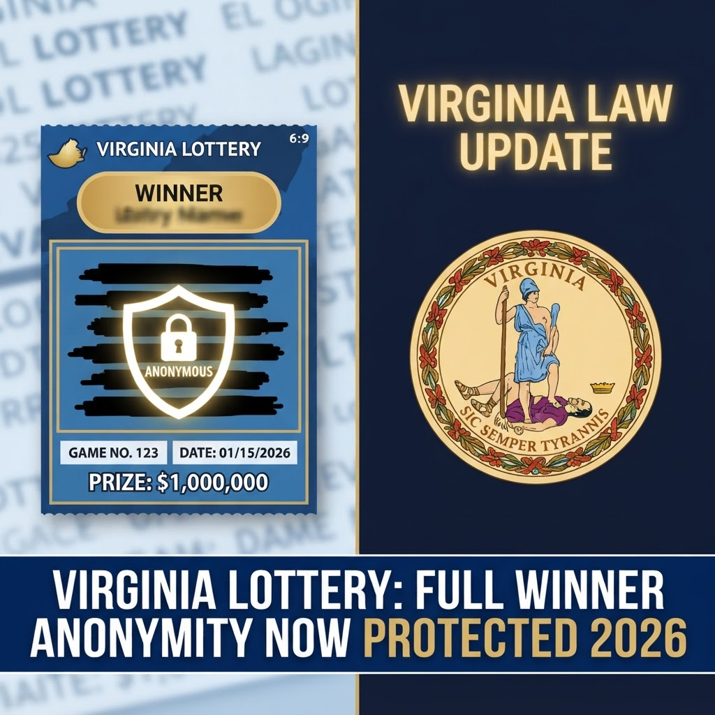 Virginia Lottery Grants Full Winner Anonymity Rights in 2026